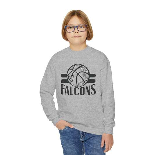 Falcons Basketball Youth Crewneck Sweatshirt