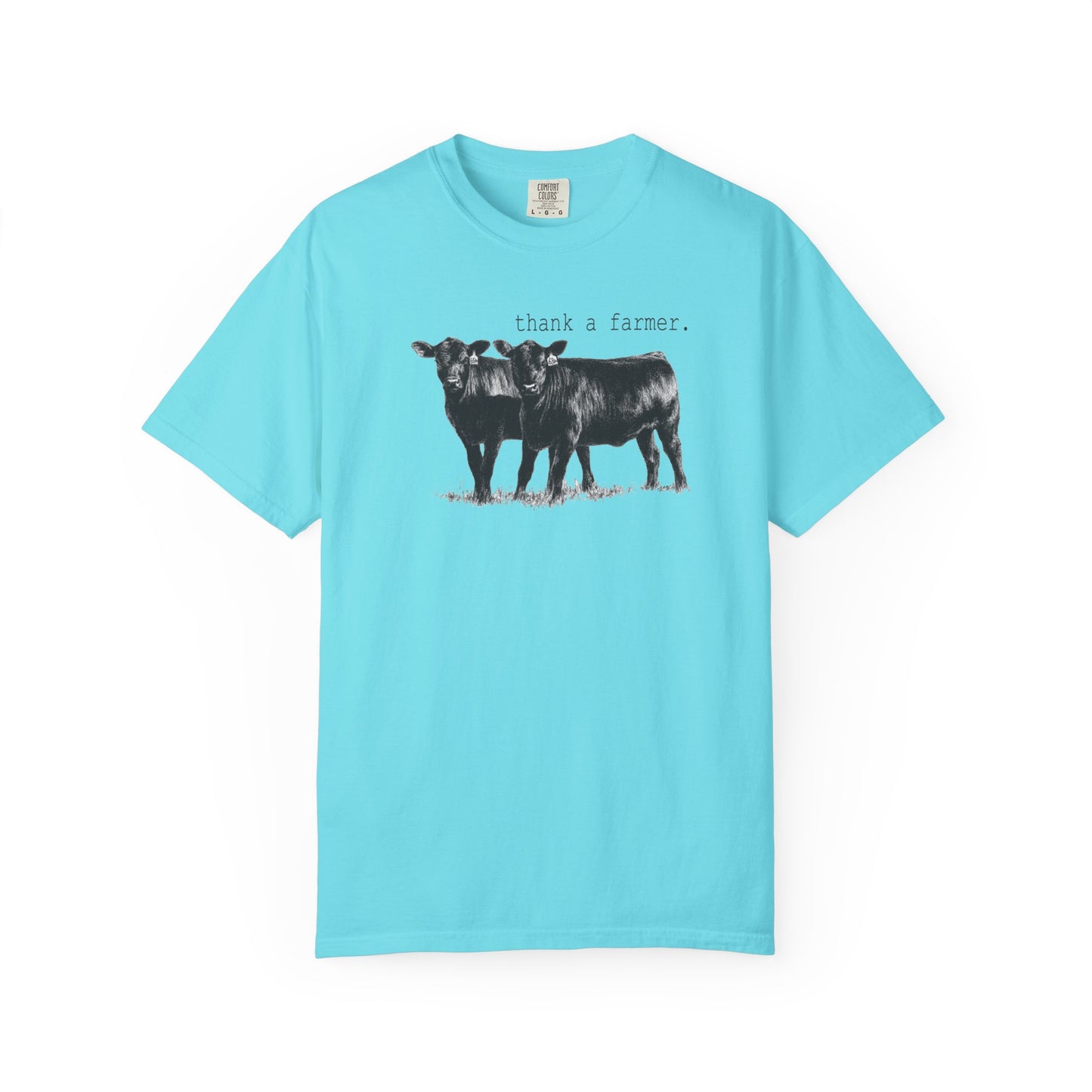 Thank a Farmer Shirt – Cow Graphic Tee – Comfort Colors Farm Shirt – Country Life Tee – Support Farmers Shirt