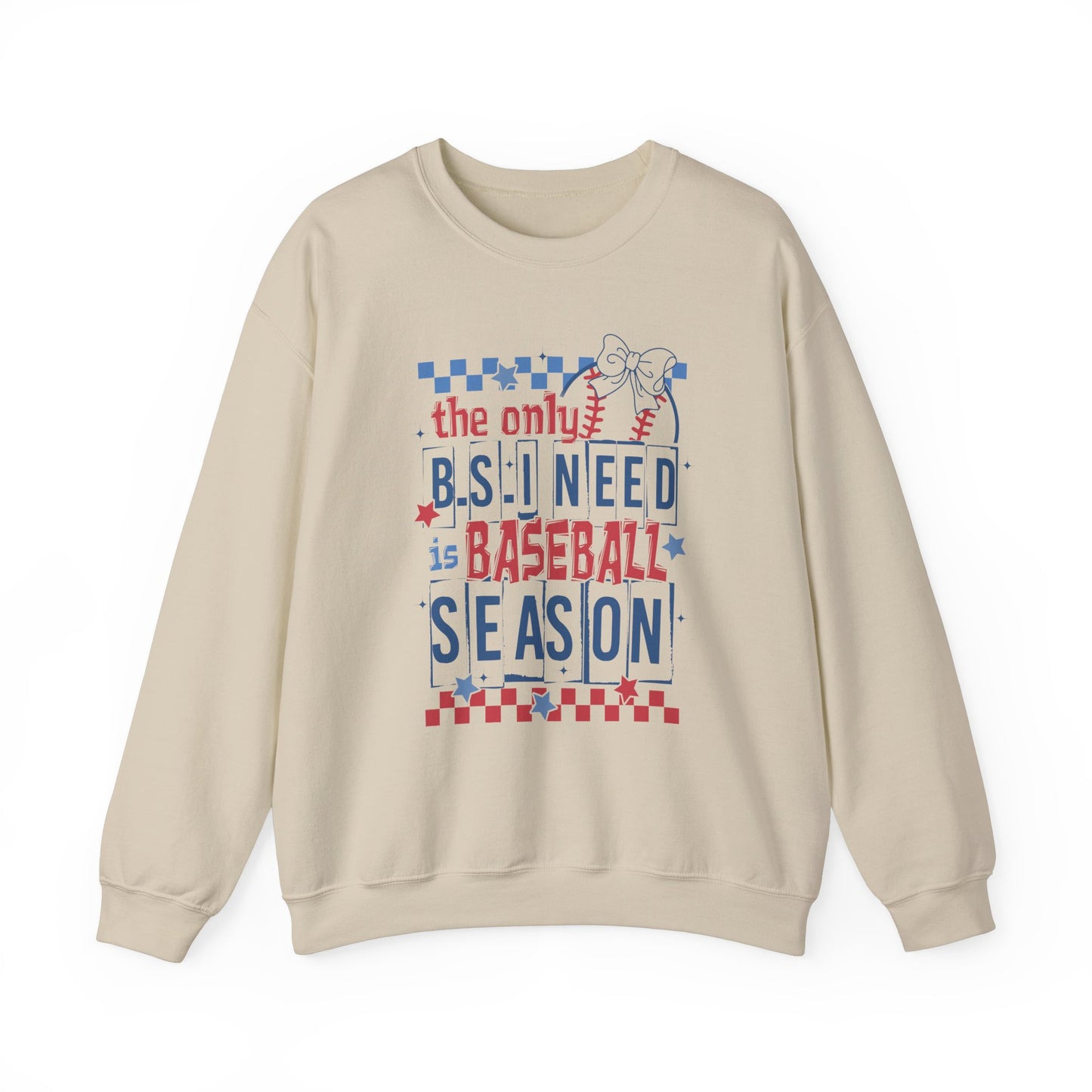 The Only BS- Baseball Season- Adult Unisex Heavy Blend™ Crewneck Sweatshirt