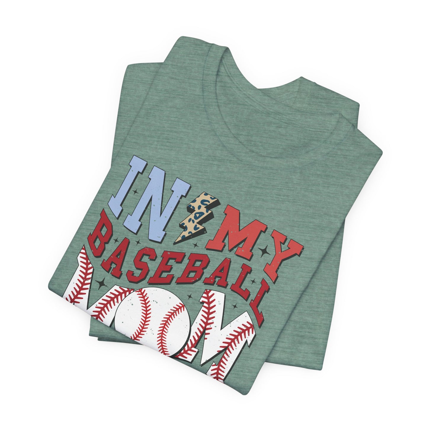 Baseball Mom- Unisex Jersey Short Sleeve Tee