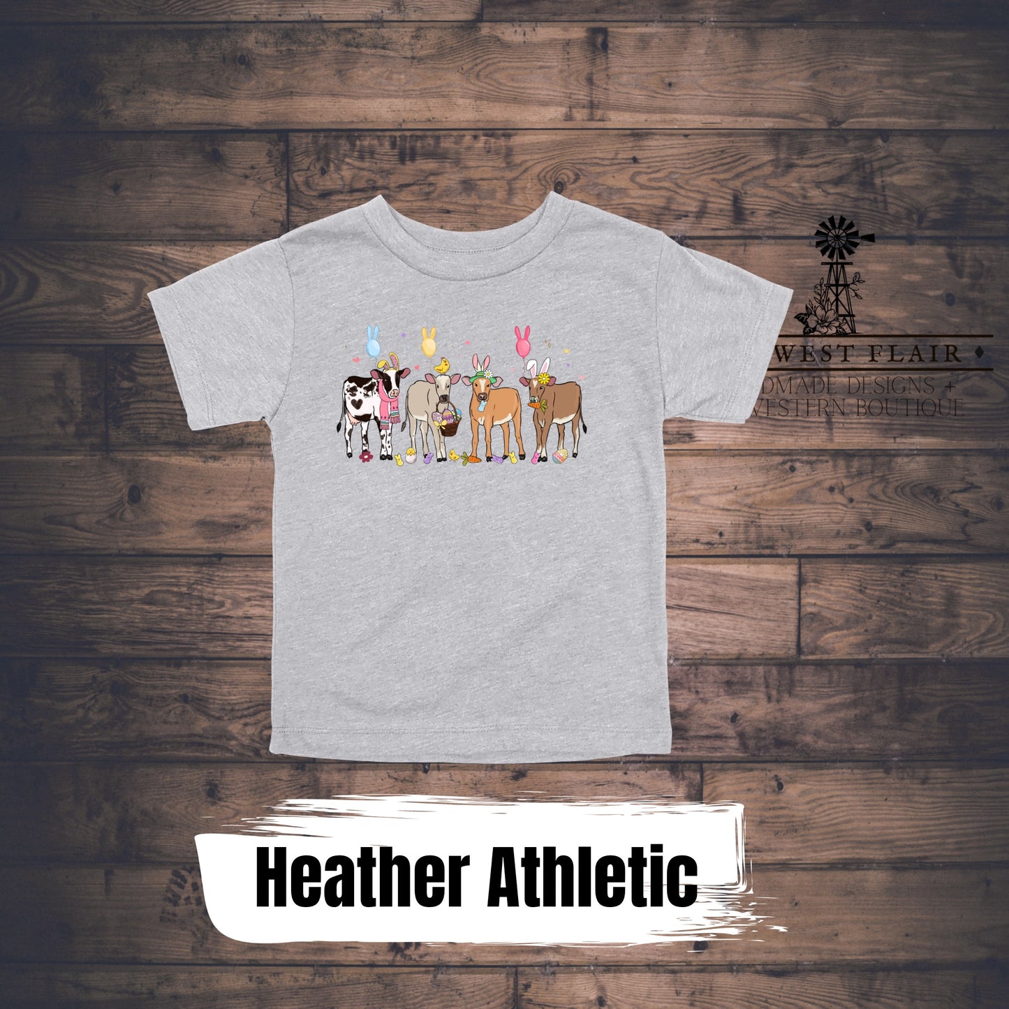 Easter Cows-  Toddler + Youth T Shirts