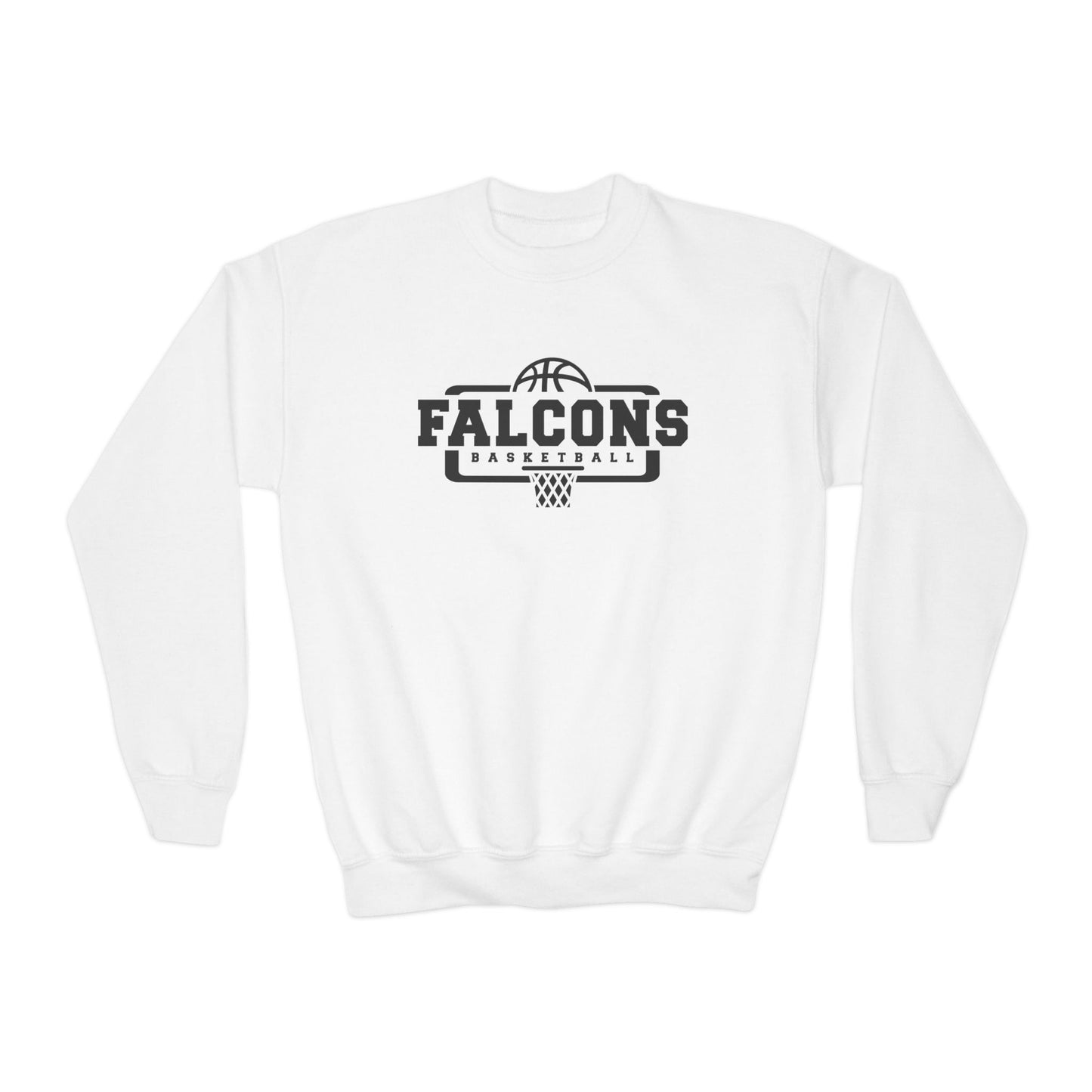 Falcons Basketball Youth Crewneck Sweatshirt