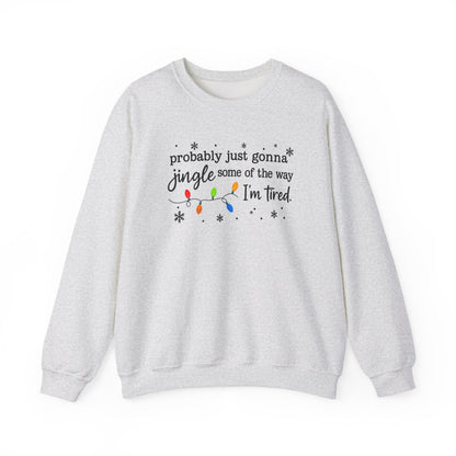 Jingle Some of the Way-  Multi Color Ink- Crewneck Sweatshirt