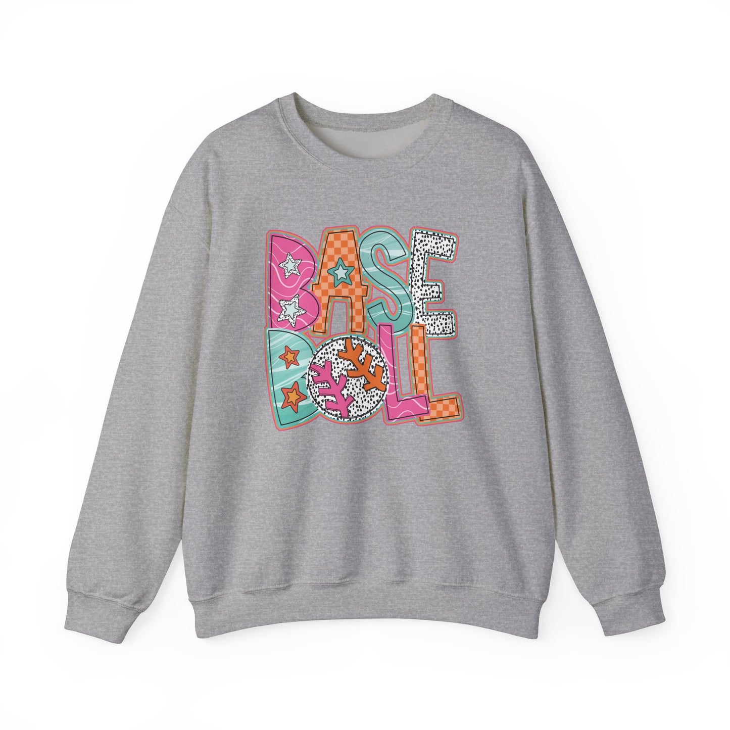 Funky Baseball- Unisex Heavy Blend™ Crewneck Sweatshirt