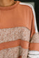 All Over the Place Color Block Relaxed Pullover