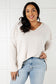 Basically Freezing Brushed Hacci Top in Sand Beige