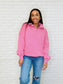 Bonbon Delight Half Zip Pullover in Pink