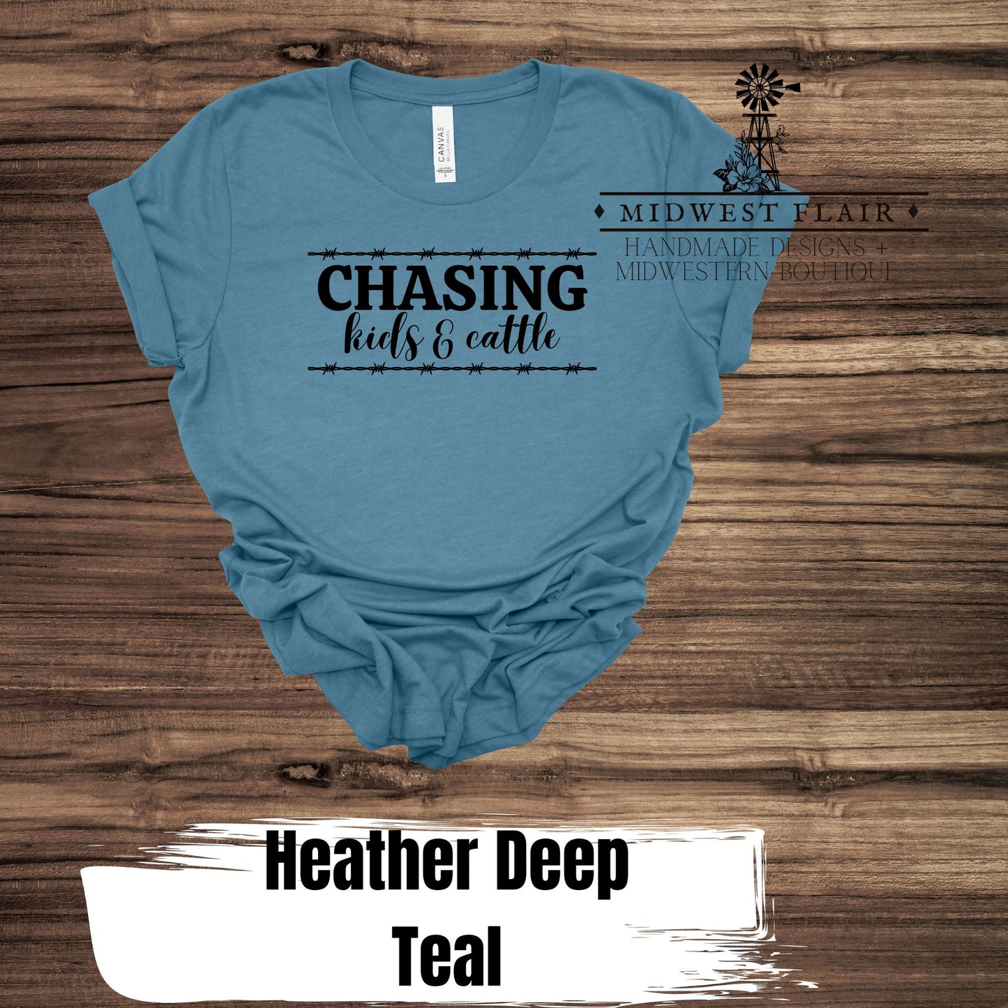 Chasing Kids and Cattle- T Shirt [Choose Your Shirt Color]