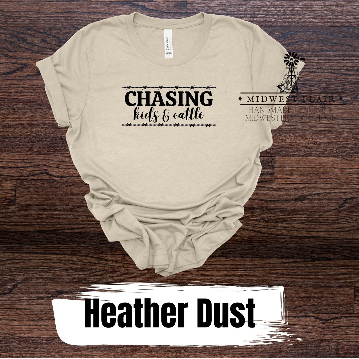 Chasing Kids and Cattle- T Shirt [Choose Your Shirt Color]