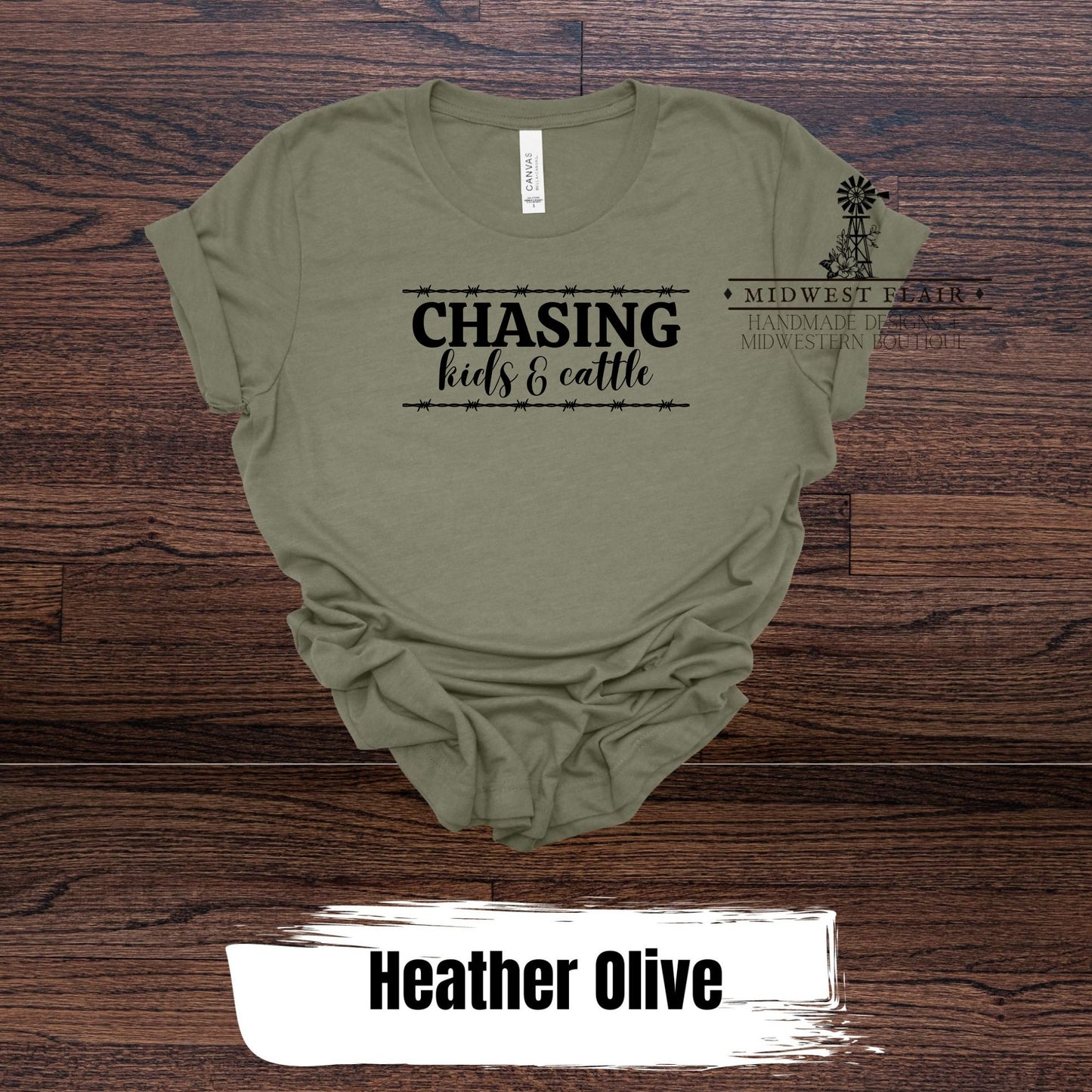 Chasing Kids and Cattle- T Shirt [Choose Your Shirt Color]