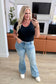 Caroline Mid Rise Control Top Distressed Flare Jeans