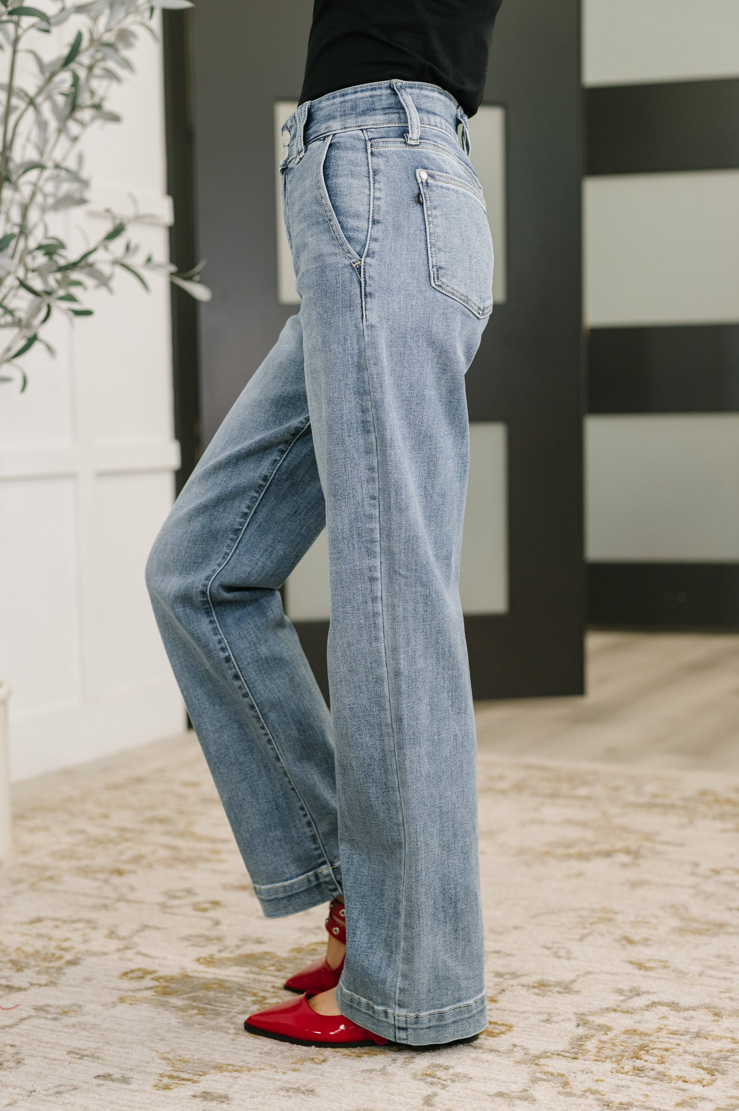 Carrie High Waist Trouser Wide Leg