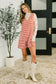 Caught You Staring Ribbed Knit Romper in Rust