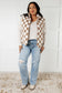 Check it Out Checkered Fleece Vest