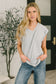 Classic Timeless V-Neck Tee in Pearl Grey