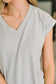 Classic Timeless V-Neck Tee in Pearl Grey
