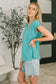 Classic Timeless V-Neck Tee in Teal