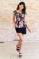 Constantly Cute Floral Top in Black Multi