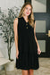 Coral Sands Collared Tank Dress in Black