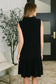 Coral Sands Collared Tank Dress in Black