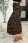 Crisp Kiss Midi Skirt in Rust, White and Black