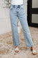 Debbie High Rise Stone Wash Straight Fit Jeans