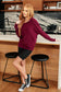 Drive Downtown Dolman Sleeve Top in Wine