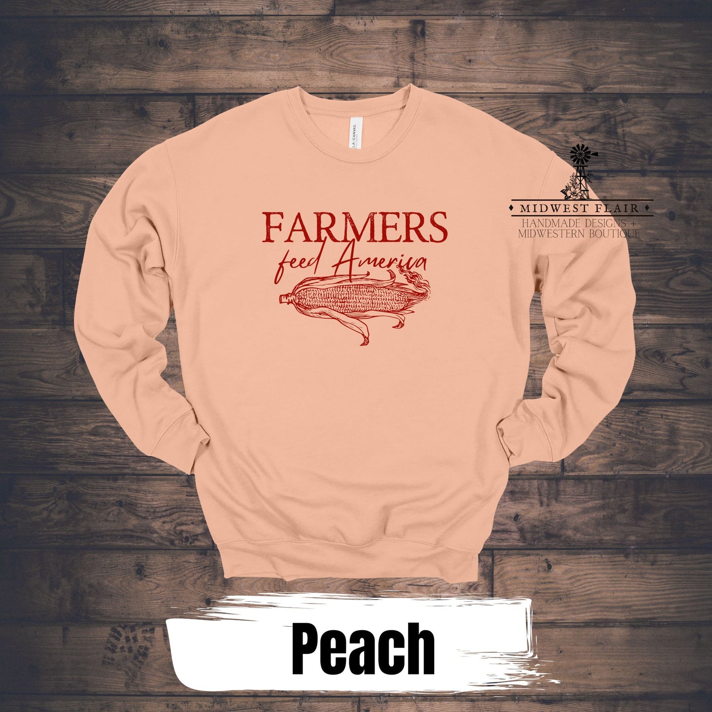 Farmers Feed America- Graphic Crewneck