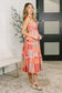 Extra Sentimental Wide Strap Tiered Dress