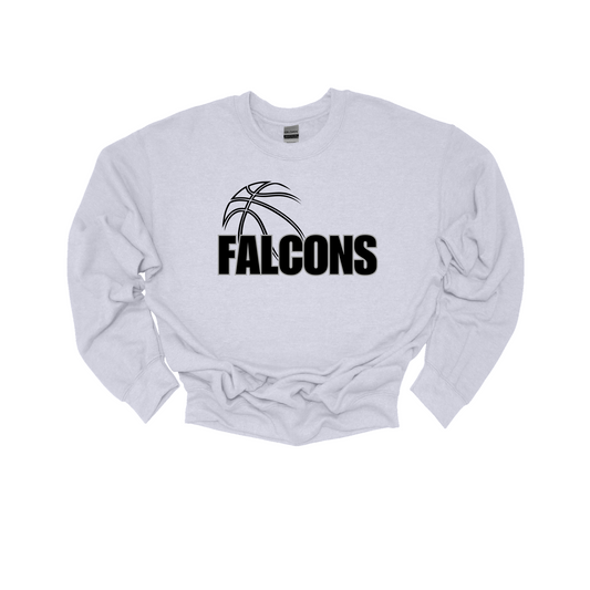 Falcons Basketball- Crewneck