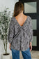 Falling in Deep Crinkle Woven Blouse Dune Grey