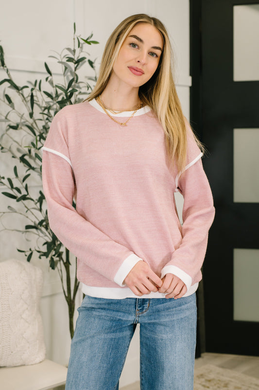 Feeling Restless Textured Drop Shoulder Top