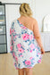 Forever Smitten Floral One Shoulder Dress