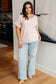 Frequently Asked Questions V-Neck Top in Blush