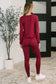 Get Me Cozy Set in Cabernet