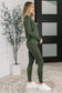 Get Me Cozy Set in Dark Olive