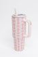 Girly Girl Bow and Floral Tumbler