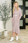 Glam Dress and Cardigan Set in Wine