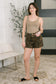 Grace High Waist Rigid Magic Cut Off Leopard Print Short