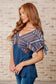 Greece Lightning V-Neck Blouse