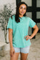 Had to Be There Mineral Wash Tee in Turquoise