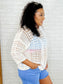 Hallow Laugh Open Knit Top