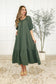 Hazel Dress in Dusty Pine
