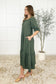 Hazel Dress in Dusty Pine