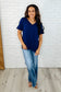 I Don't Have to Choose V-Neck Tee in Navy
