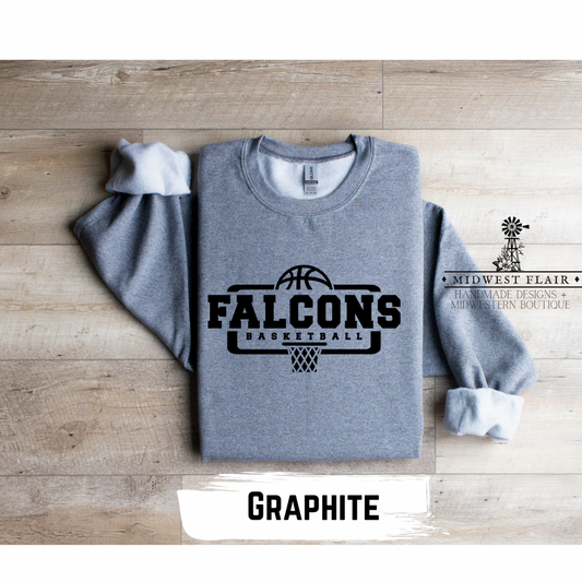 Falcons Basketball Crewneck Sweatshirt