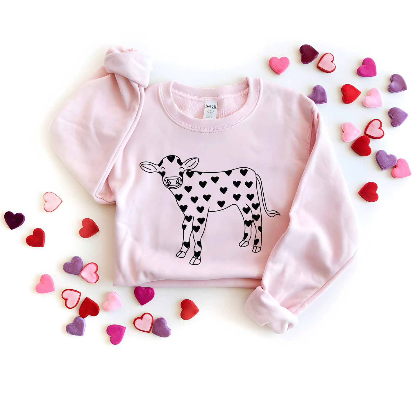 Valentine Cow - Unisex Heavy Blend™ Crewneck Sweatshirt