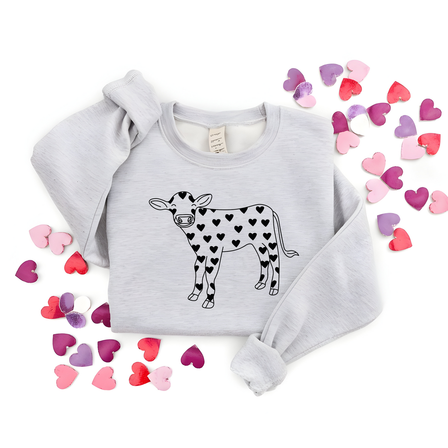 Valentine Cow - Unisex Heavy Blend™ Crewneck Sweatshirt