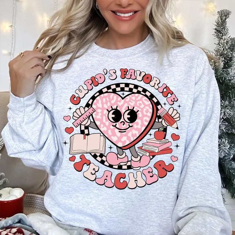 Teacher Valentine- Graphic Sweatshirt