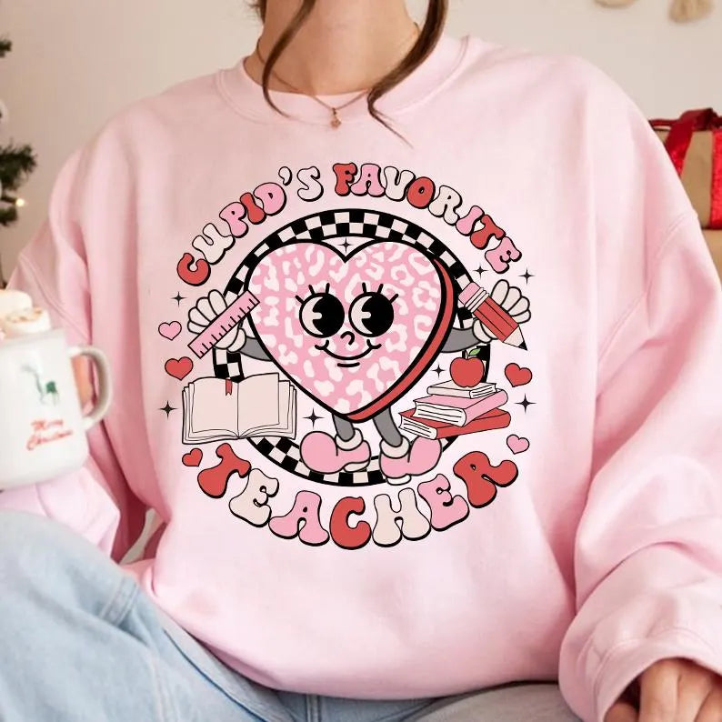 Teacher Valentine- Graphic Sweatshirt